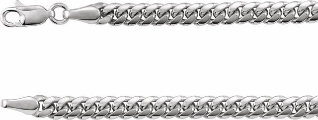 Sterling Silver 4.35 mm Miami Cuban Curb 18" Chain