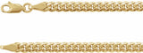 14K Yellow Gold 4.4 mm Hollow Miami Cuban Curb 18" Chain