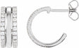 14K White Gold 1/2 CTW Natural Diamond Earrings