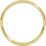 14K Yellow 3.5 mm European Light Band