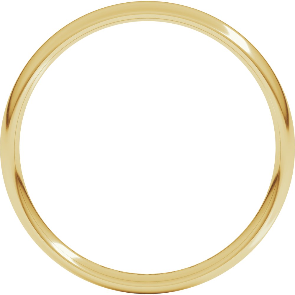 10K Yellow Gold 3.5 mm Lightweight Comfort-Fit European-Style Band Size 5