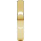 10K Yellow Gold 3.5 mm Lightweight Comfort-Fit European-Style Band Size 5