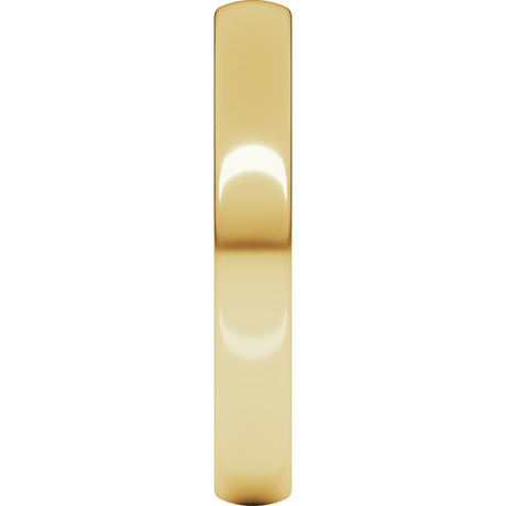 14K Yellow 3.5 mm Lightweight Comfort-Fit European-Style Band