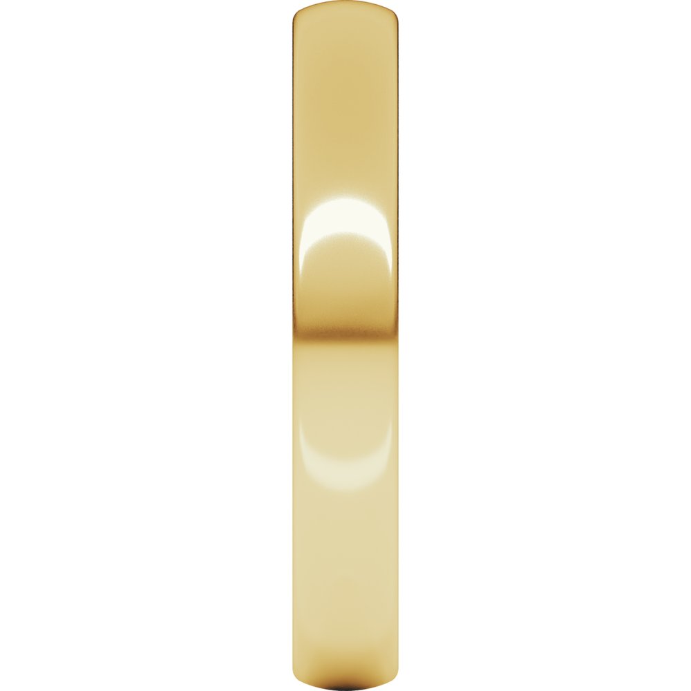 14K Yellow 3.5 mm Comfort-Fit Lightweight European-Style Band