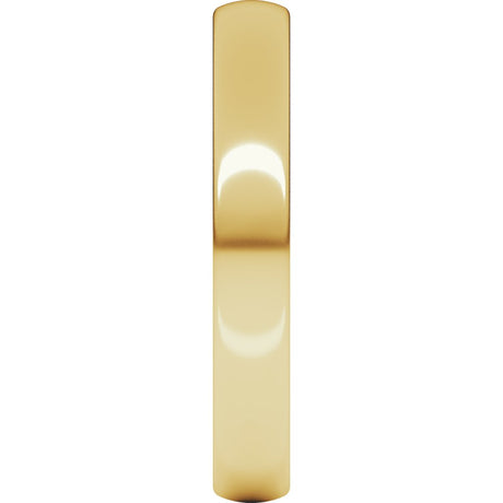 14K Yellow 3.5 mm Comfort-Fit Lightweight European-Style Band