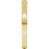 14K Yellow 2.5 mm European Light Band