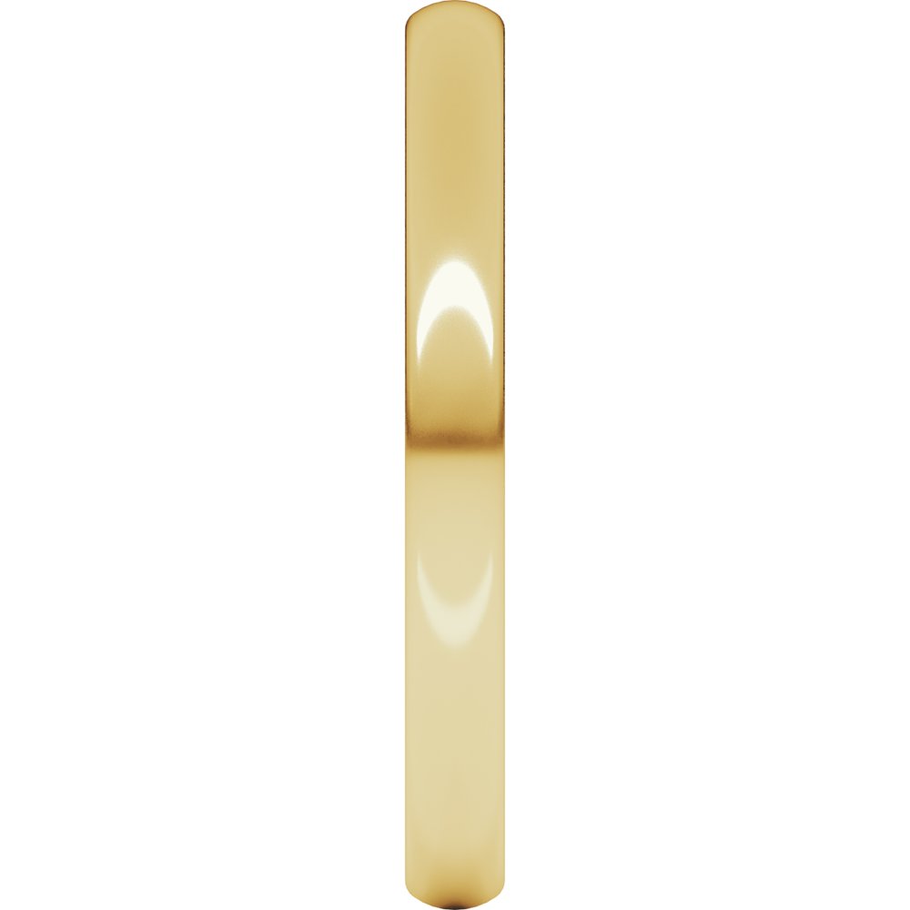 14K Yellow 2.5 mm Comfort-Fit Lightweight European-Style Band