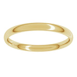 10K Yellow Gold 2.5 mm Lightweight Comfort-Fit European-Style Band Size 4