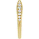 14K Yellow 1/4 CTW Lab-Grown Diamond Contour Band