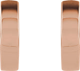 14K Rose Gold Hinged 10.2 mm Hoop Earrings