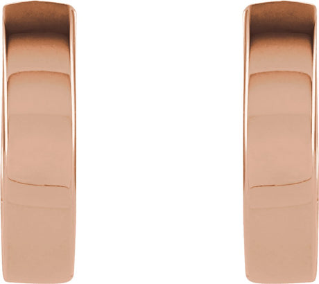 14K Rose Gold Hinged 10.2 mm Hoop Earrings