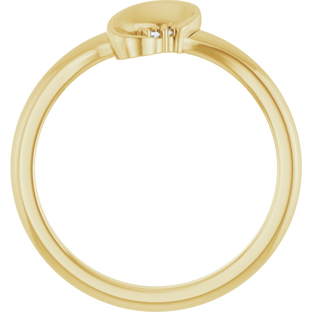 14K Yellow .01 CTW Natural Diamond Ring