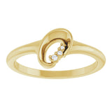 14K Yellow .01 CTW Natural Diamond Ring