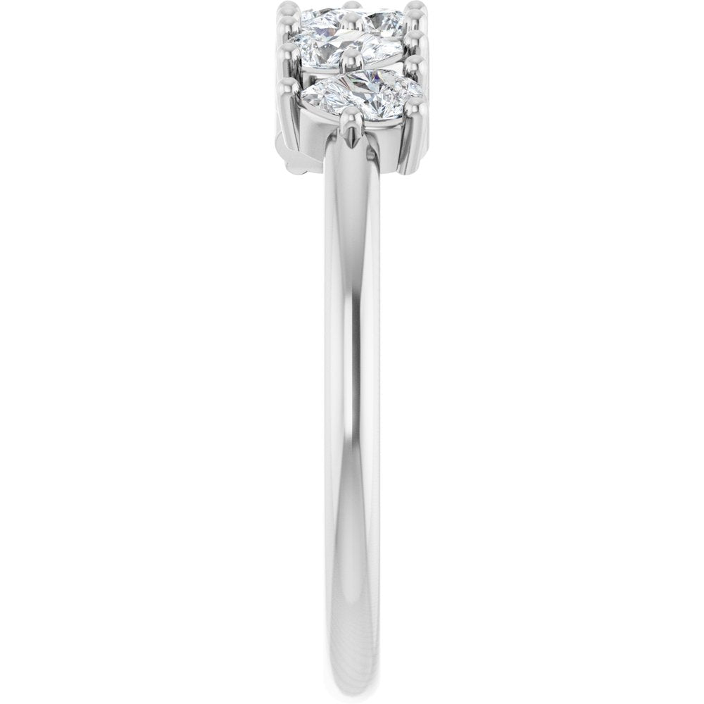 14K White 5/8 CTW Lab-Grown Diamond Anniversary Band