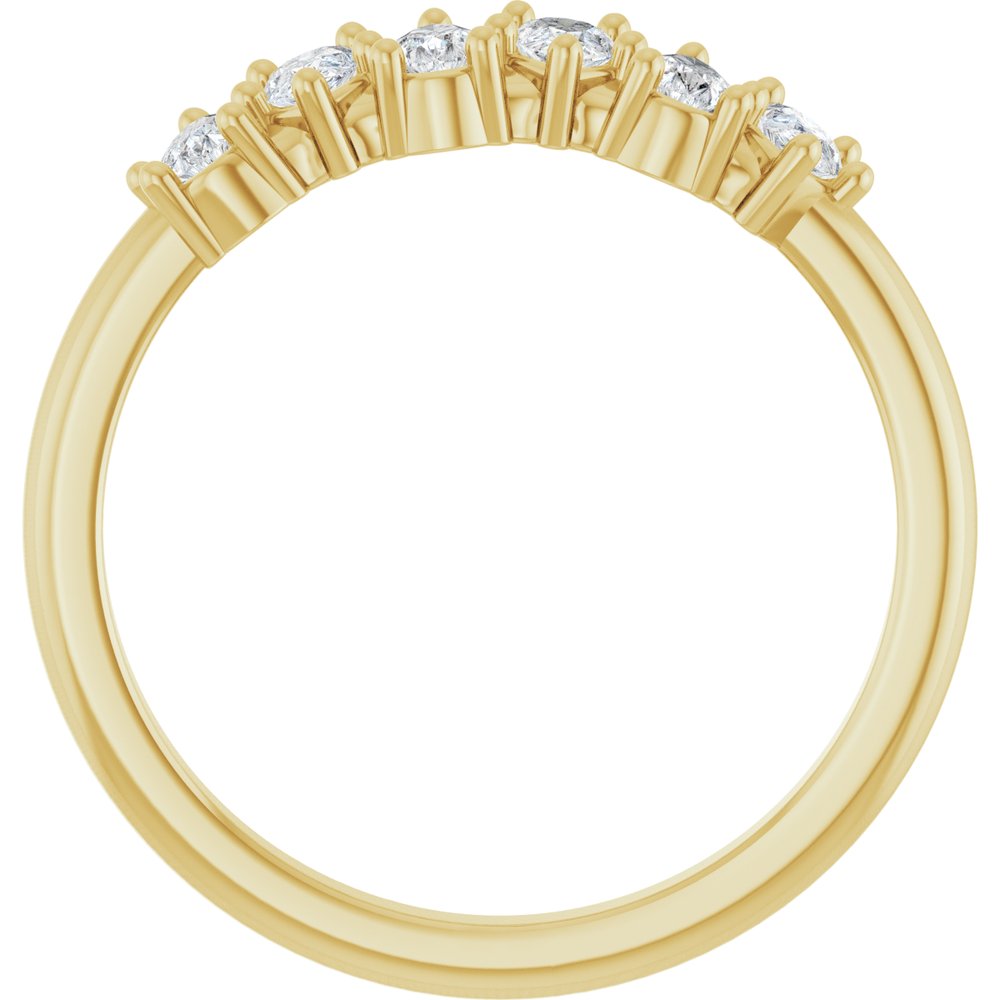 14K Yellow 5/8 CTW Lab-Grown Diamond Anniversary Band