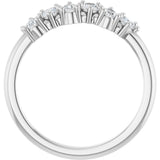 14K White 5/8 CTW Lab-Grown Diamond Anniversary Band
