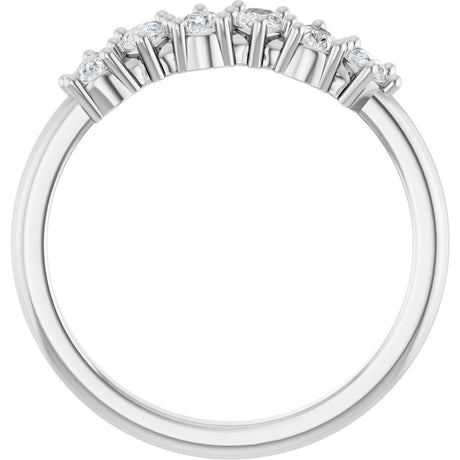 14K White 5/8 CTW Lab-Grown Diamond Anniversary Band