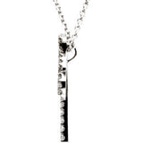 14K White Gold 1/4 CTW Natural Diamond Palm Tree 16" Necklace