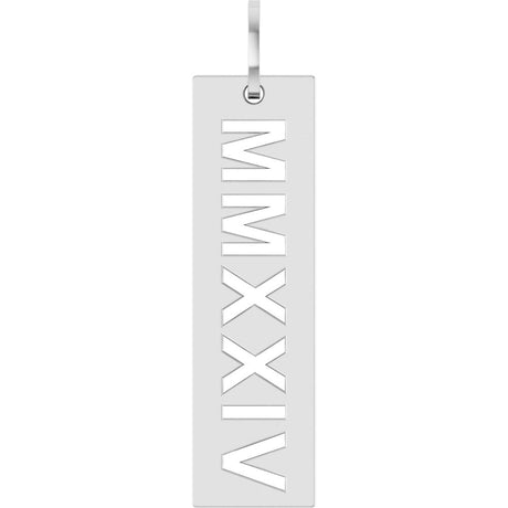 Sterling Silver 2024 Year Roman Numeral Pendant