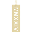 14K Yellow 2024 Year Roman Numeral Pendant