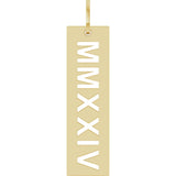 14K Yellow 2024 Year Roman Numeral Pendant