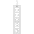 Sterling Silver 2024 Year Roman Numeral Pendant