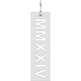 Sterling Silver 2024 Year Roman Numeral Pendant