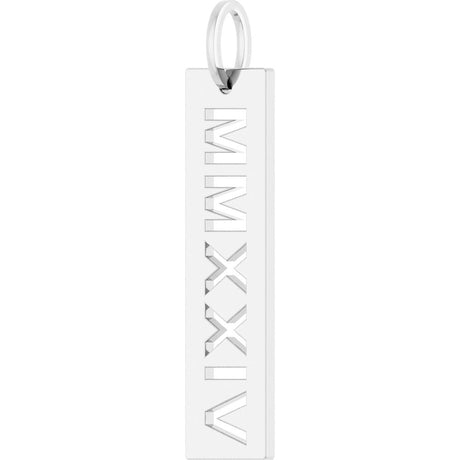 Sterling Silver 2024 Year Roman Numeral Pendant