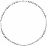 Sterling Silver 5 mm Miami Cuban Curb 18" Chain