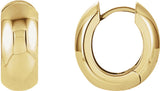 14K Yellow Hinged 16.75 mm Hoop Earrings