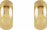 14K Yellow Gold Hinged 16.75 mm Hoop Earrings