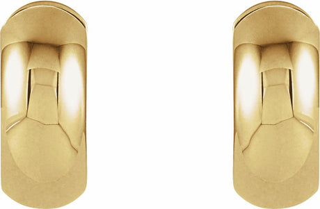14K Yellow Gold Hinged 16.75 mm Hoop Earrings