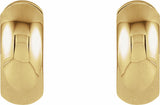 14K Yellow Hinged 16.75 mm Hoop Earrings