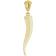 14K Yellow Italian Horn Pendant