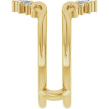 14K Yellow Gold 1/4 CTW Natural Diamond Ring Guard