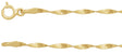 14K Yellow 1.6 mm Twisted Herringbone 7" Chain