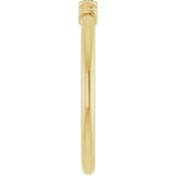 14K Yellow Lab-Grown Moissanite Stackable Ring