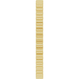 10K Yellow Gold 1.5 mm Grooved Half Round Band Size 5