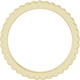 10K Yellow Gold 1.5 mm Grooved Half Round Band Size 5
