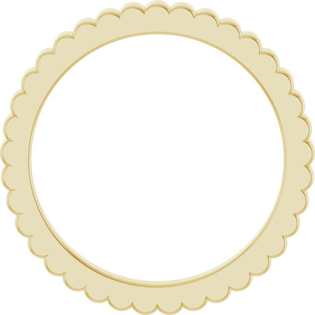 10K Yellow Gold 1.5 mm Grooved Half Round Band Size 5