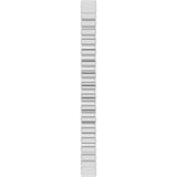 Sterling Silver 1.5 mm Grooved Half Round Band Size 6