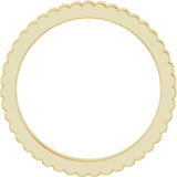 14K Yellow 1.5 mm Grooved Half Round Band