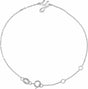 Sterling Silver Initial Y 6 1/2-7 1/2" Bracelet