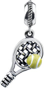 Sterling Silver 18x9.5 mm Kera Tennis Charm 