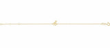 14K Yellow Initial Y 6 1/2-7 1/2" Bracelet