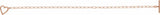14K Rose Gold Heart & Paperclip-Style Chain 6" Bracelet