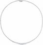 14K White 9 1/2 CTW Lab-Grown Diamond Line 16 1/2" Necklace