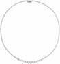 14K White Gold 9 1/2 CTW Lab-Grown Diamond Line 16 1/2" Necklace
