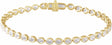 14K Yellow Gold Vermeil 4 CTW Lab-Grown Diamond Line 7" Bracelet