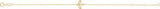 14K Yellow Initial F 6 1/2-7 1/2" Bracelet